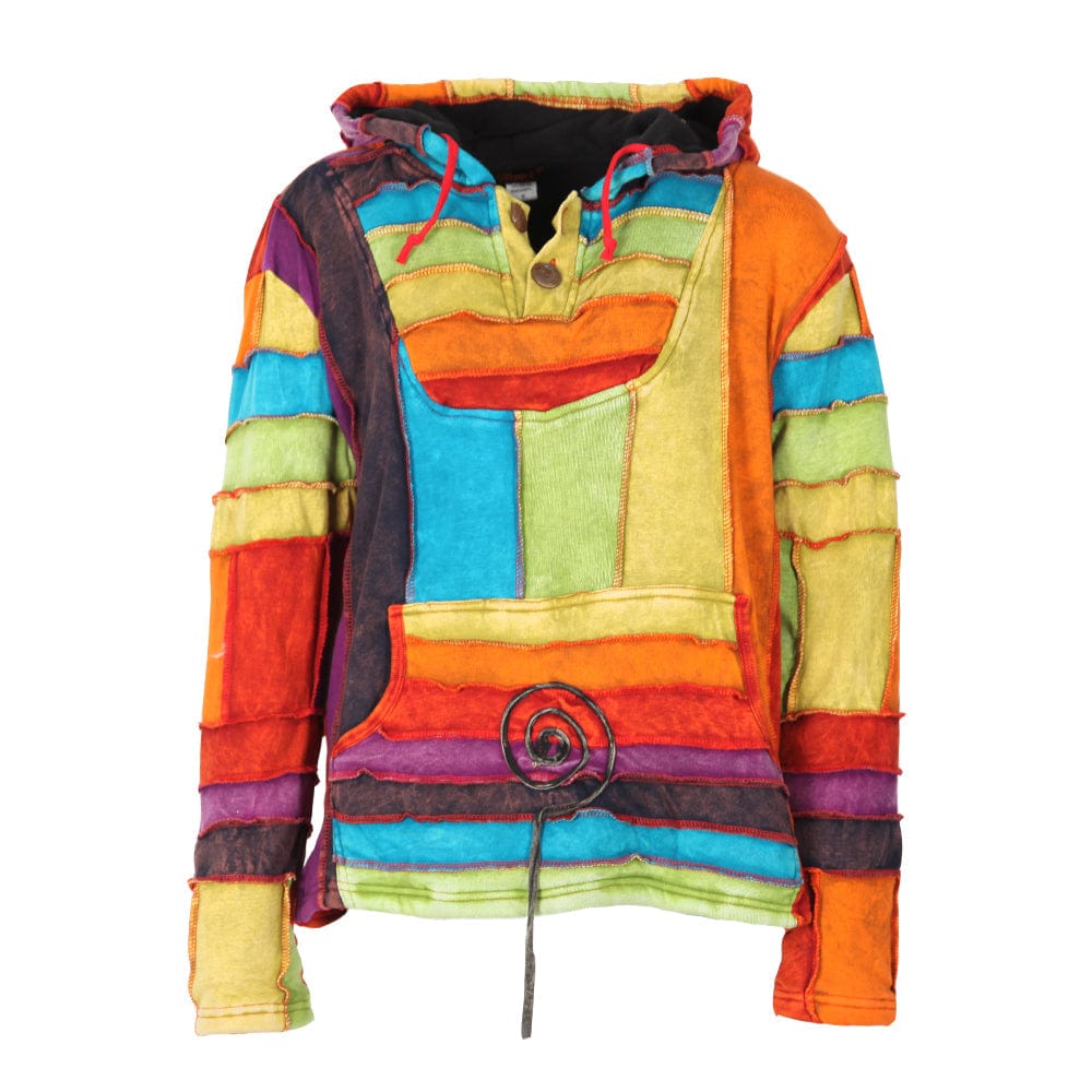 Men's Rainbow Fleece Lined Hoodie