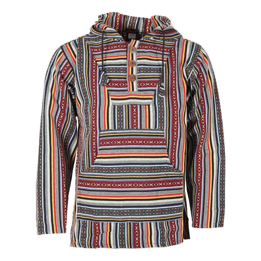 Men s Baja Pullover Jacket The Hippy Clothing Co
