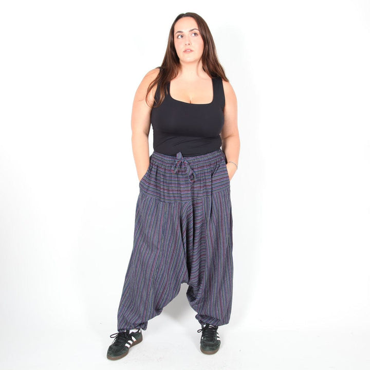 Purple Stripe Alibaba Pants