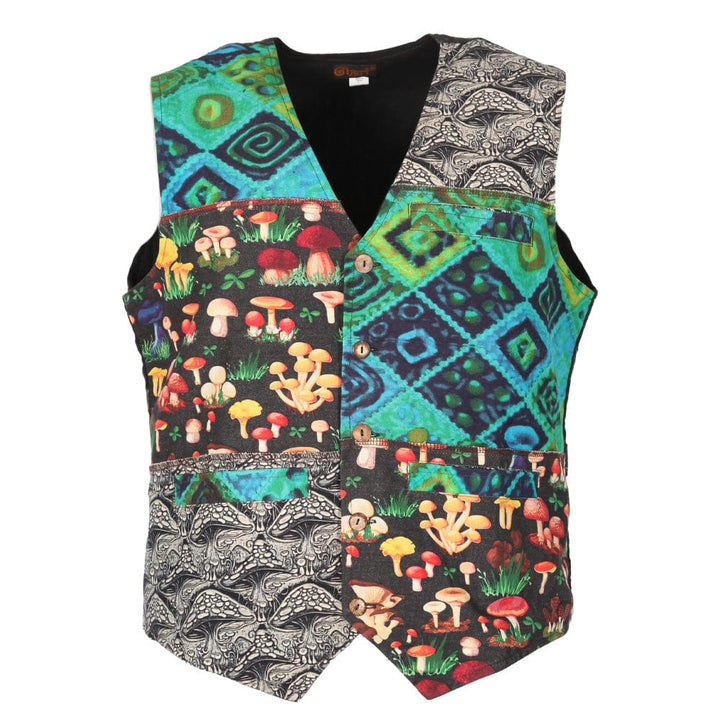 Printed Cotton Waistcoat