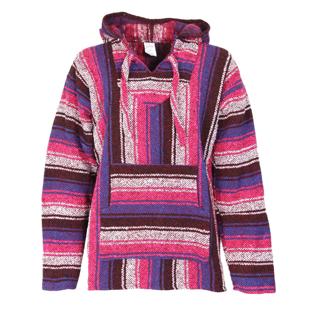 Pink Blue Baja Hoodie - Main Image