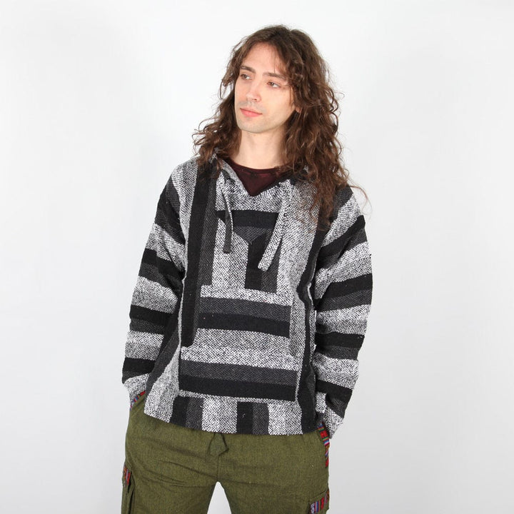 Men's Grey Baja Pullover Hoodie