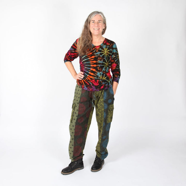 Patchwork Cargo Trousers