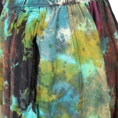 Tie Dye Cotton Maxi Skirt