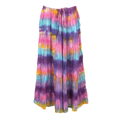 Rainbow Tie Dye Maxi Skirt