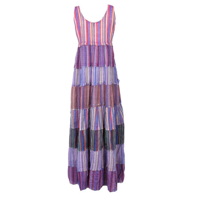 Tiered Stripe Maxi Dress