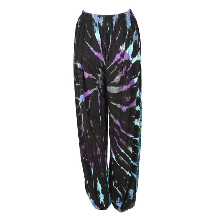 Cotton Patchwork Tie Dye Joggers