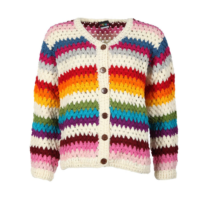 Crochet Wool Cardigan