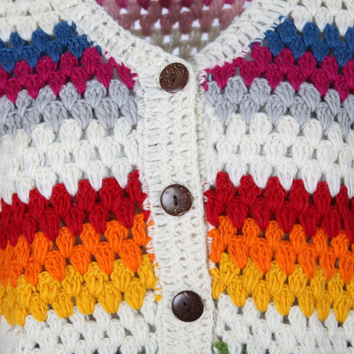 Crochet Wool Cardigan