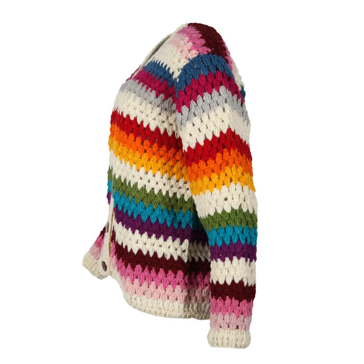 Crochet Wool Cardigan