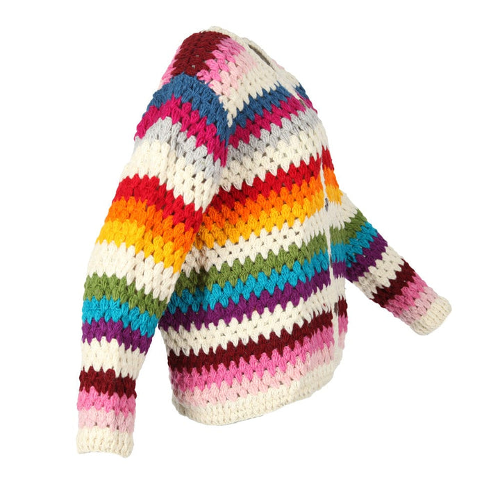 Crochet Wool Cardigan