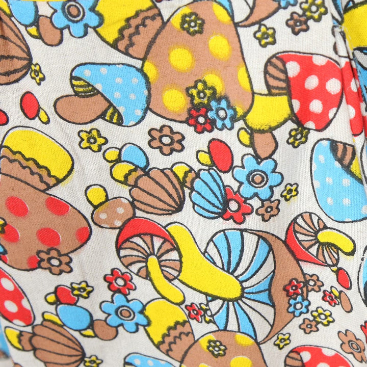 Mushroom Print Wide Leg Trousers..