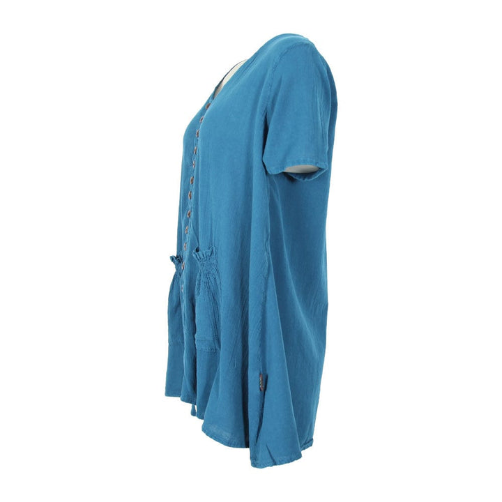 Short Sleeve Button Through Top