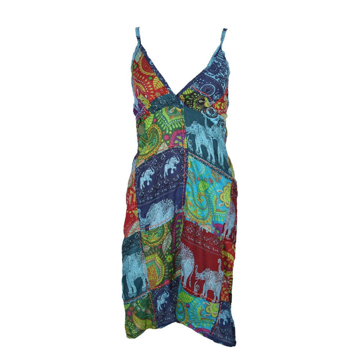 Patchwork Cami Mini Dress