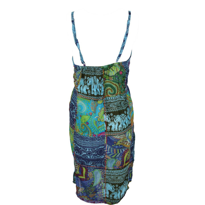 Patchwork Cami Mini Dress