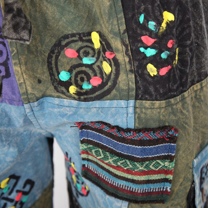 Patchwork Cargo Shorts