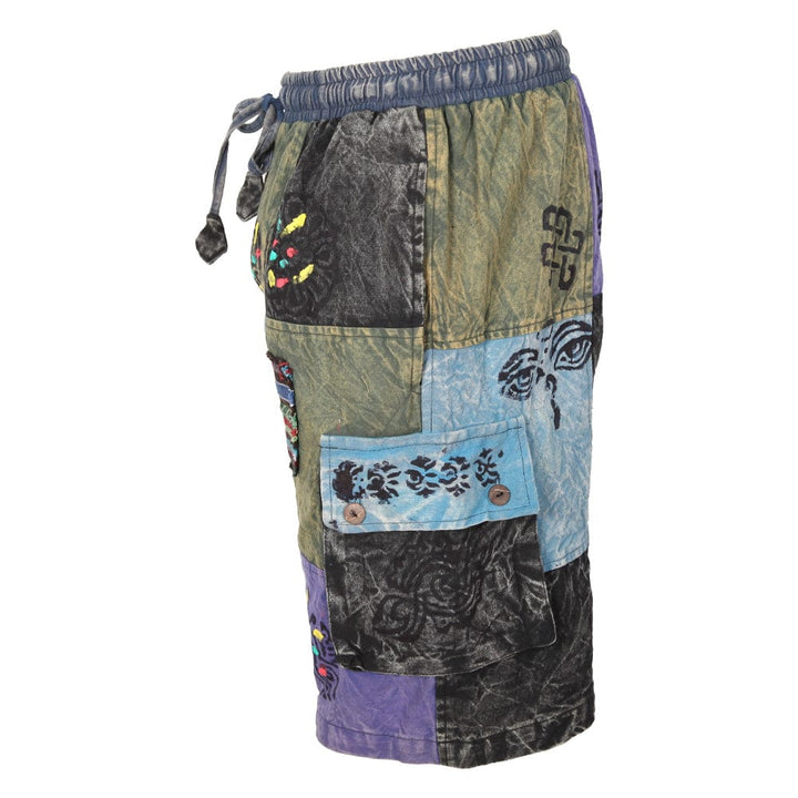 Patchwork Cargo Shorts