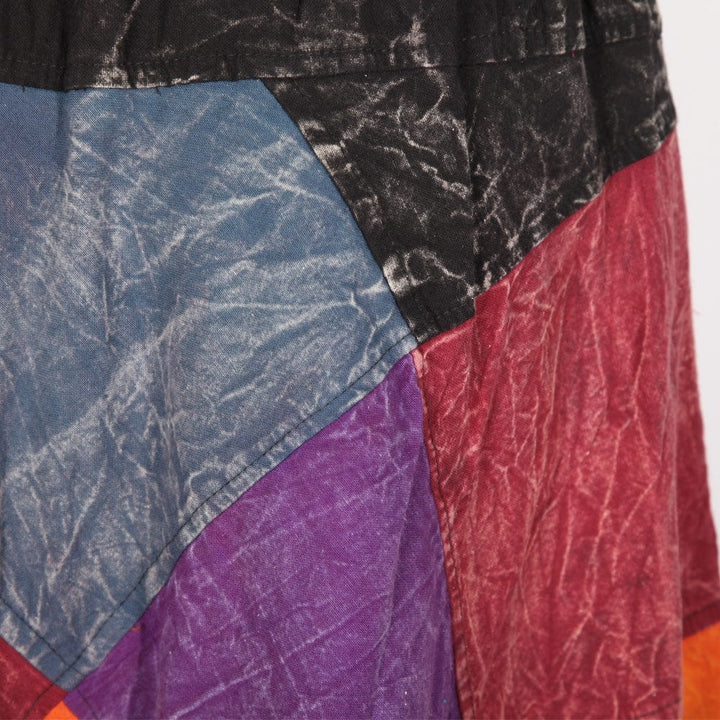 Stonewashed Patchwork Skirt