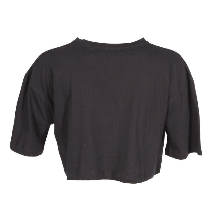 Printed Short Sleeve Crop Top