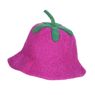 Men's Aubergine Felt Bucket Hat