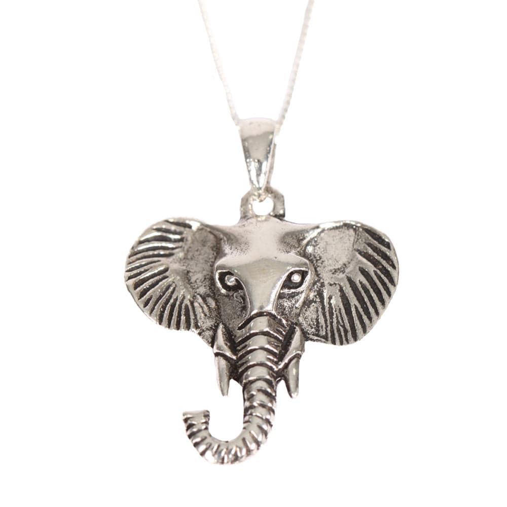 Elephant Head Pendant Necklace