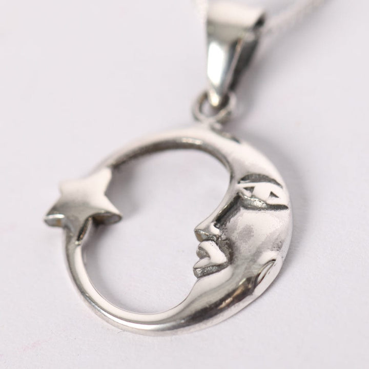 Crescent Moon & Star Necklace