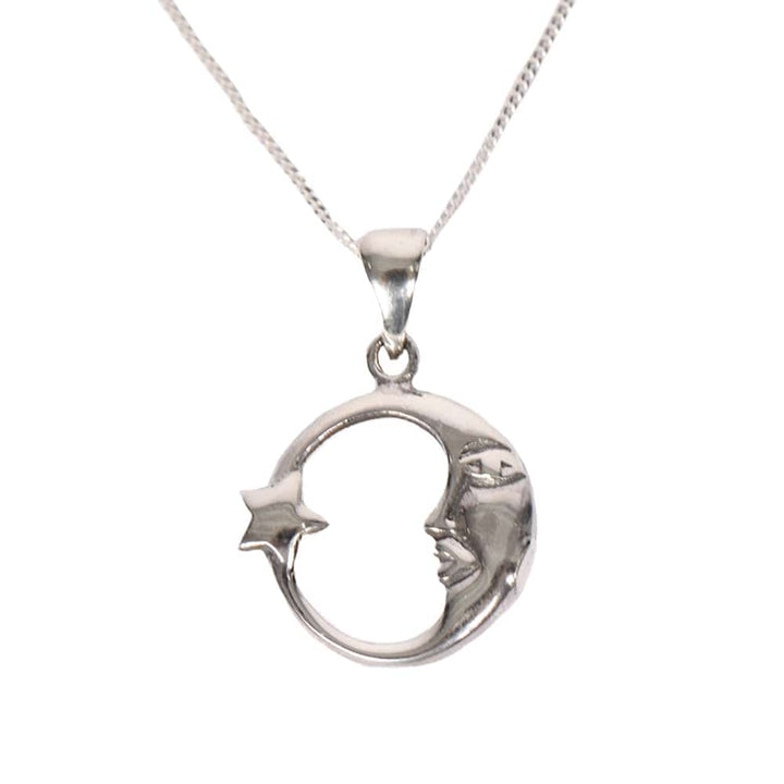 Crescent Moon & Star Necklace