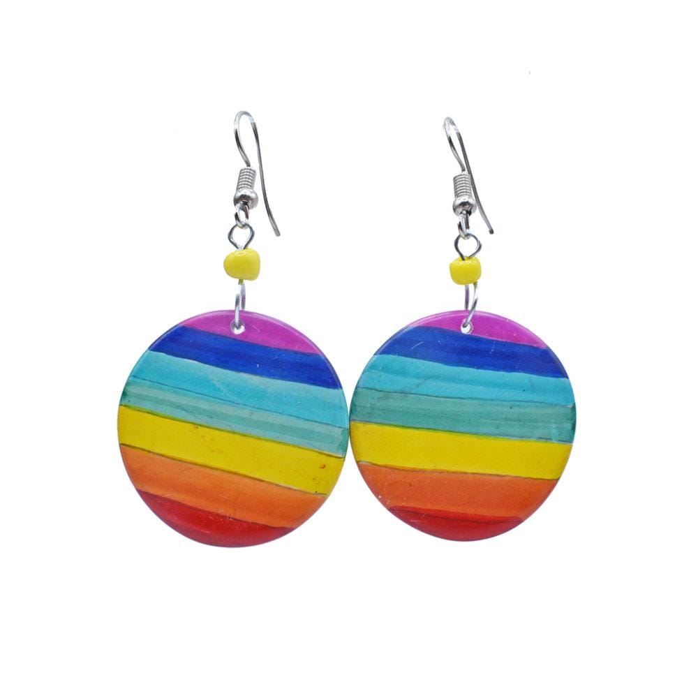 Earrings Rainbow Round