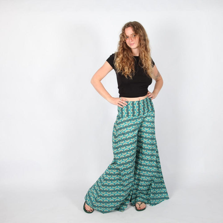 Block Print Palazzo Trousers
