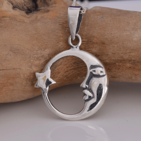 Crescent Moon & Star Necklace