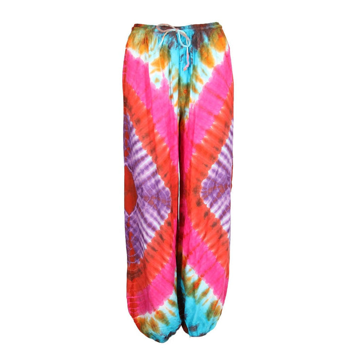 Multi Tie Dye Harem Trousers