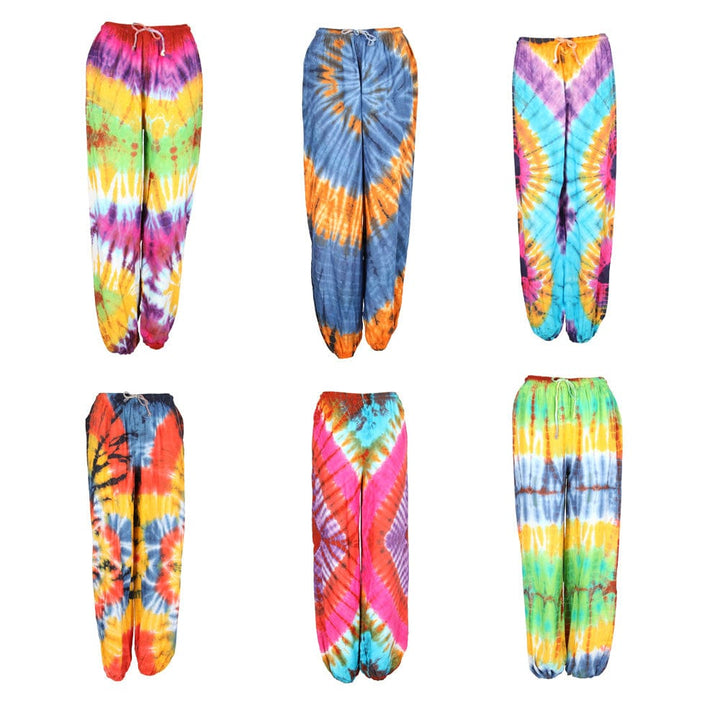 Multi Tie Dye Harem Trousers