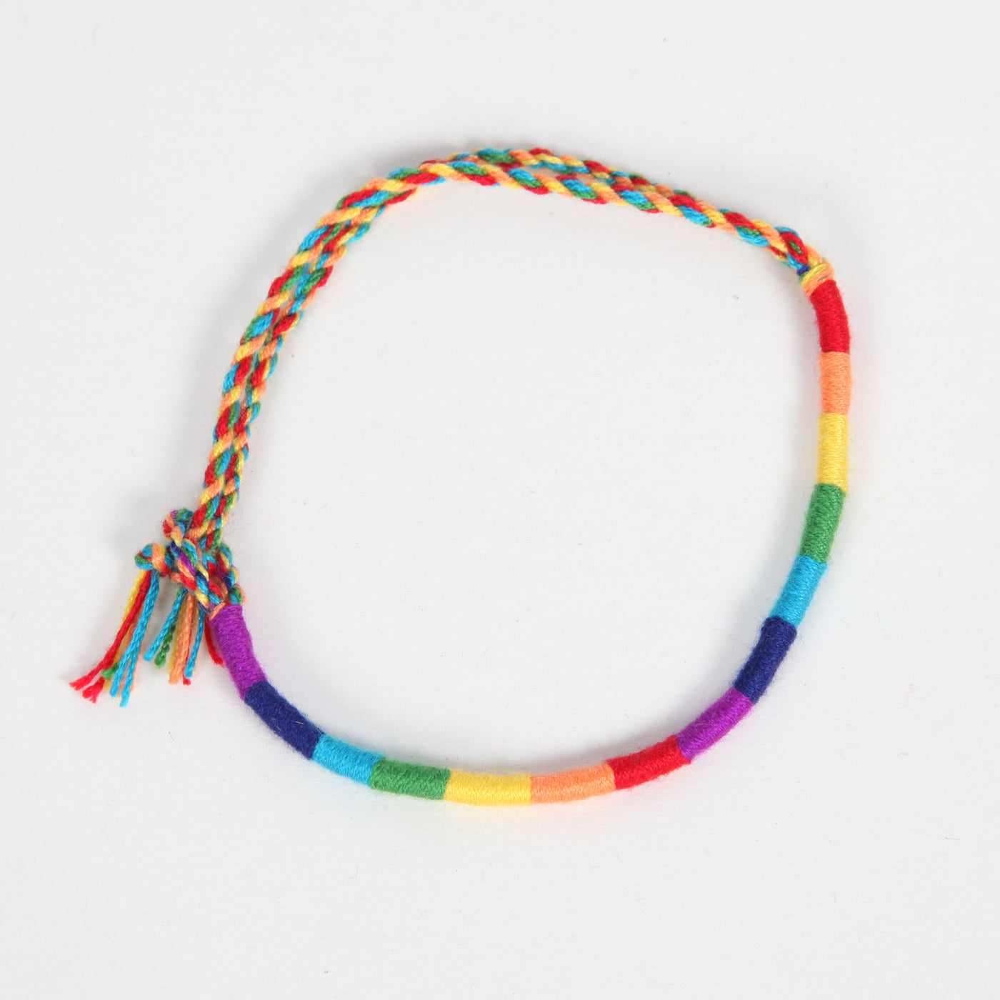 Rainbow Stripe Friendship Bracelet