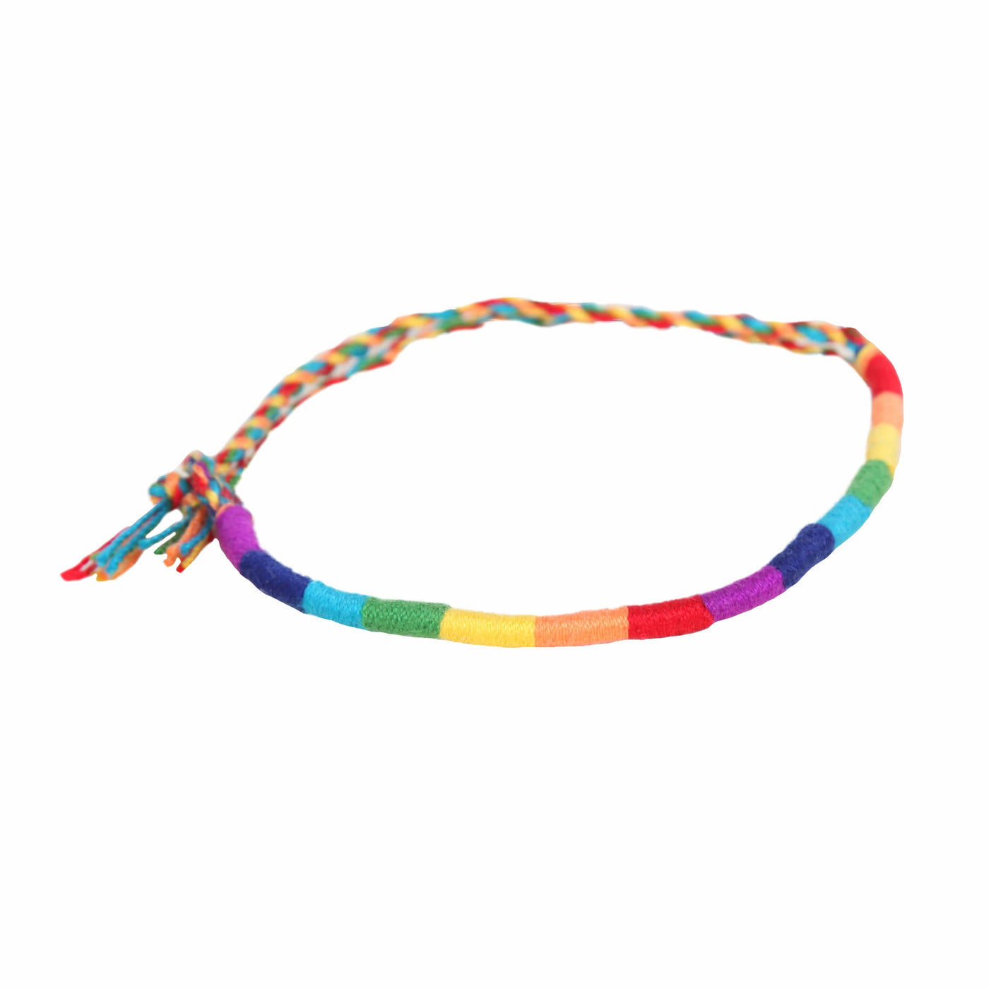 Rainbow Stripe Friendship Bracelet