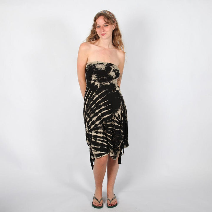 Tie Dye Bandeau Dress