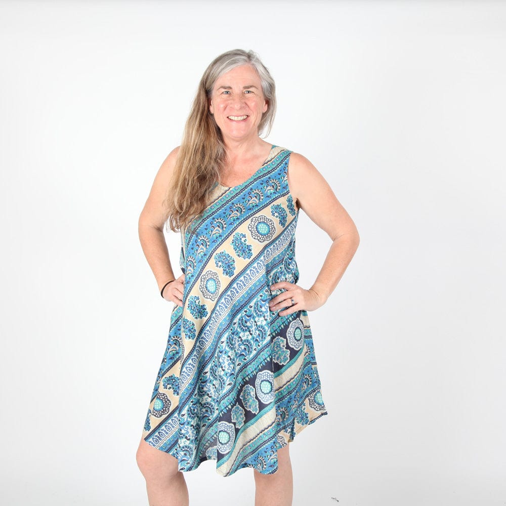 Printed Sleeveless Dress