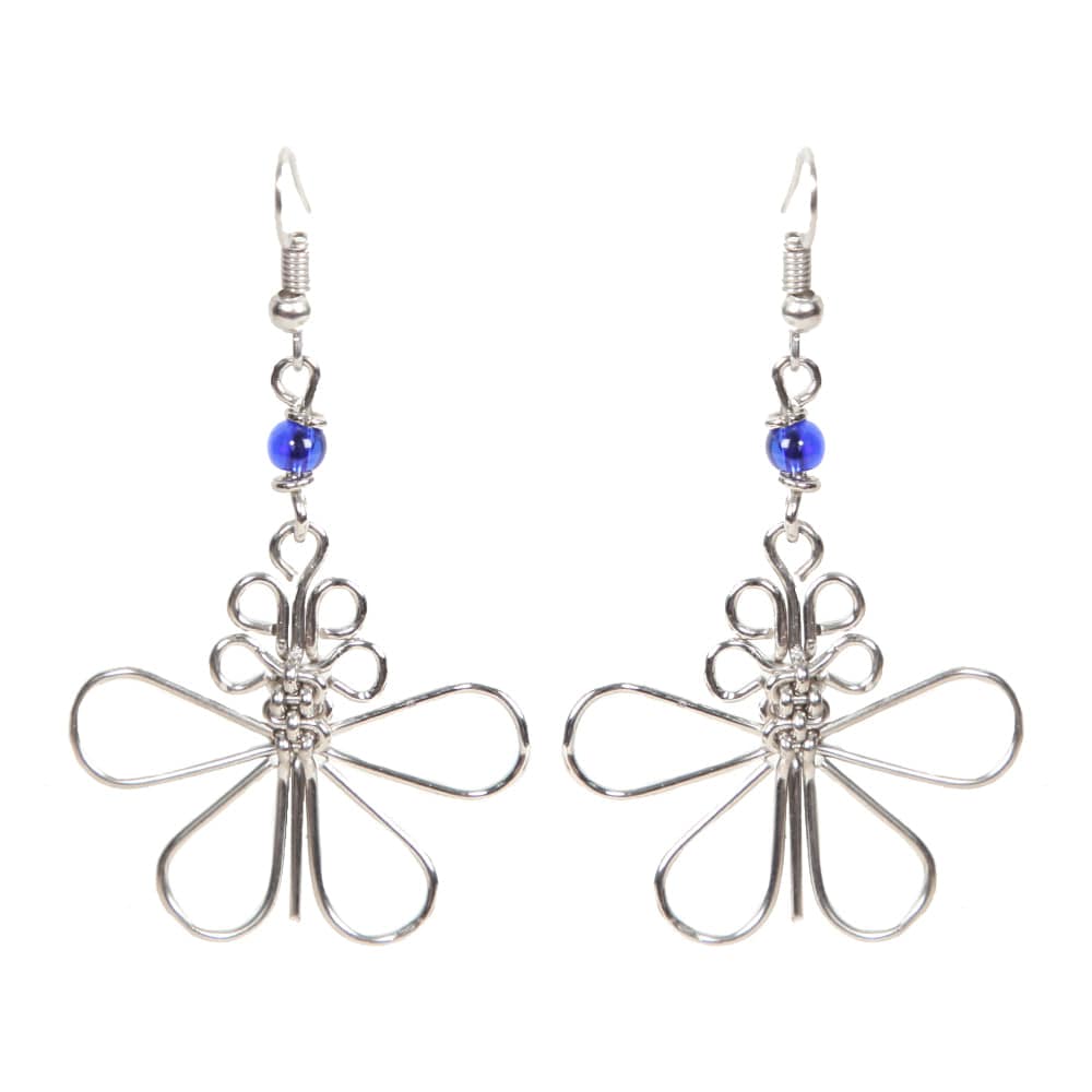 Wire Butterfly Earrings