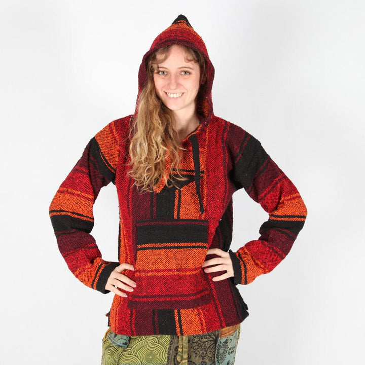 Sunset Orange Baja Hoodie