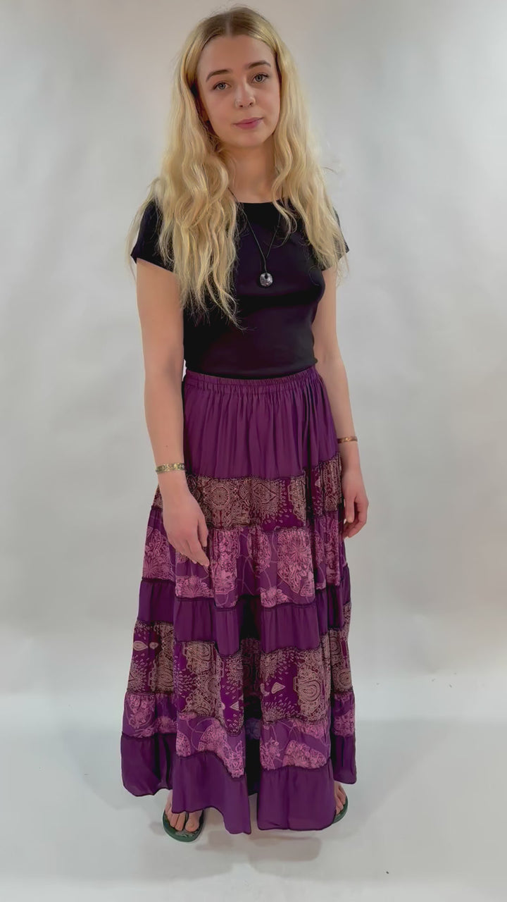 Chiang Mai Tiered Maxi Skirt