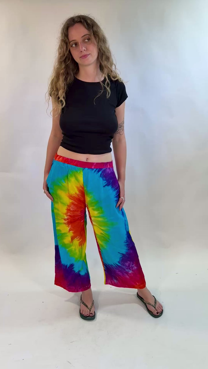 Cropped Tie Dye Trousers..