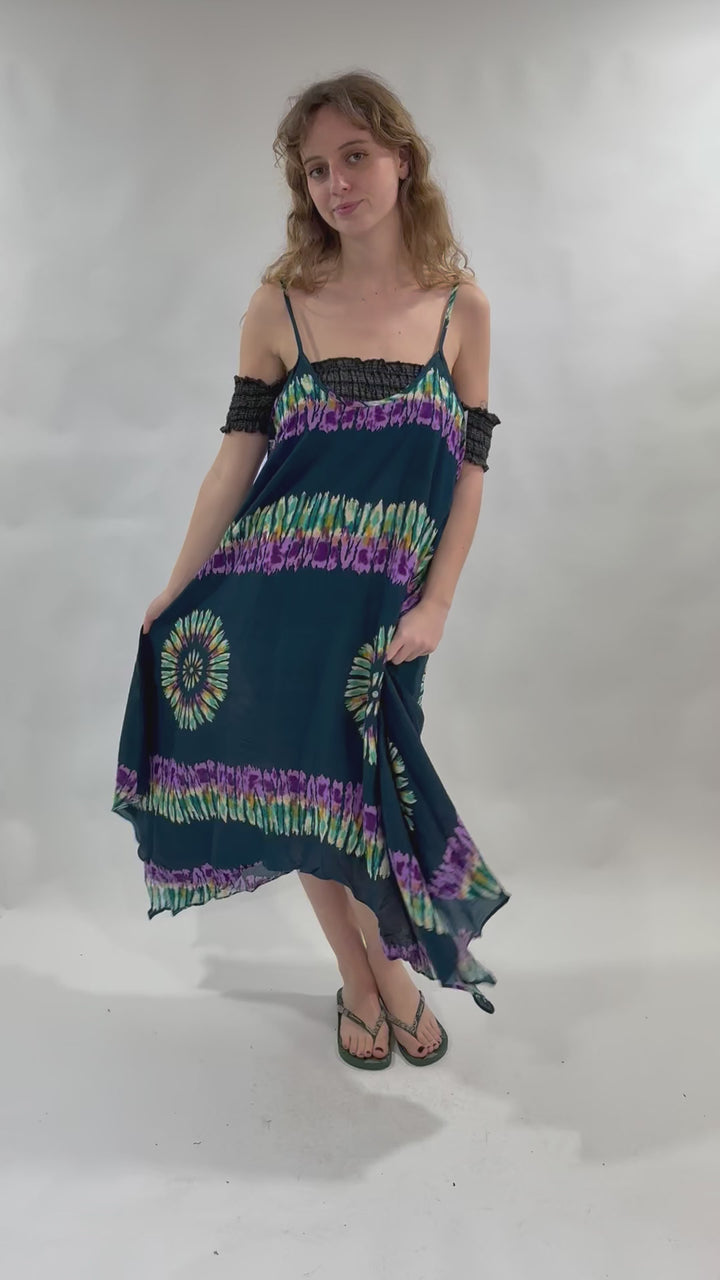 Tie Dye Strappy Dress..
