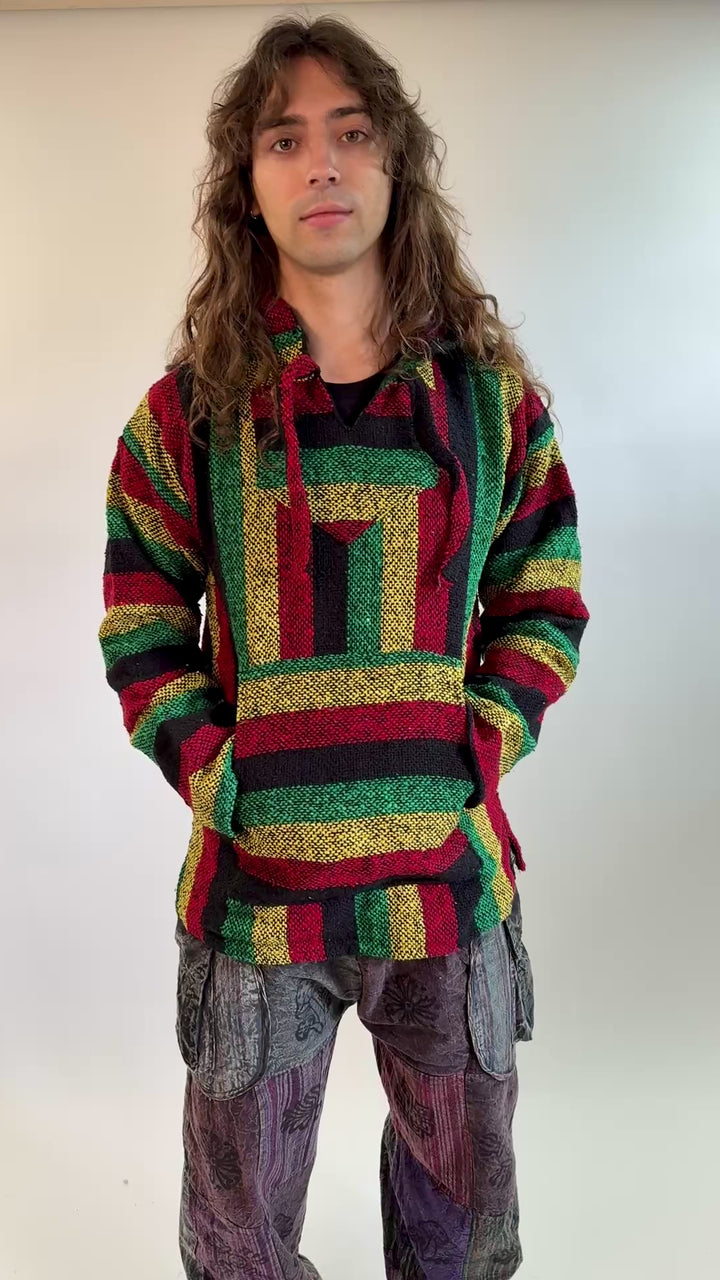 Men's Rasta Baja Hoodie