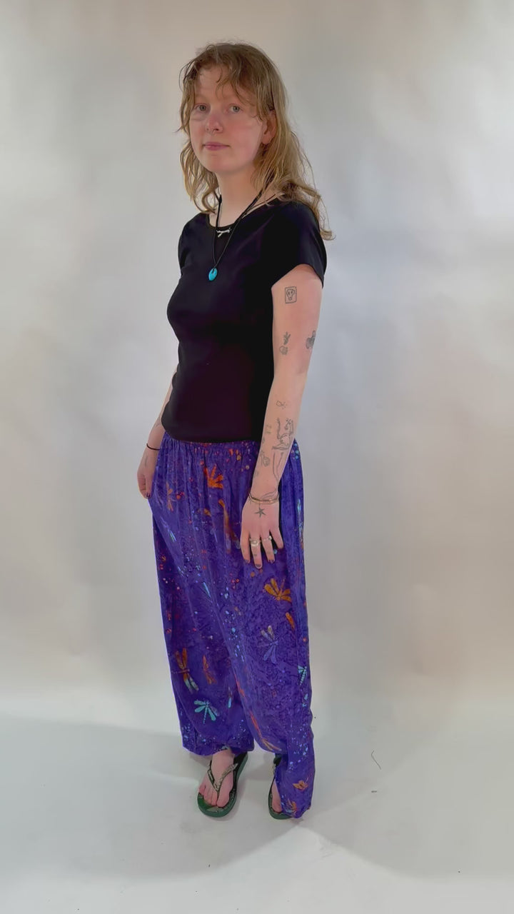 Dragonfly Batik Print Trousers