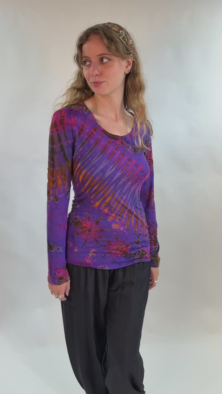 Long Sleeve Tie Dye T-Shirt