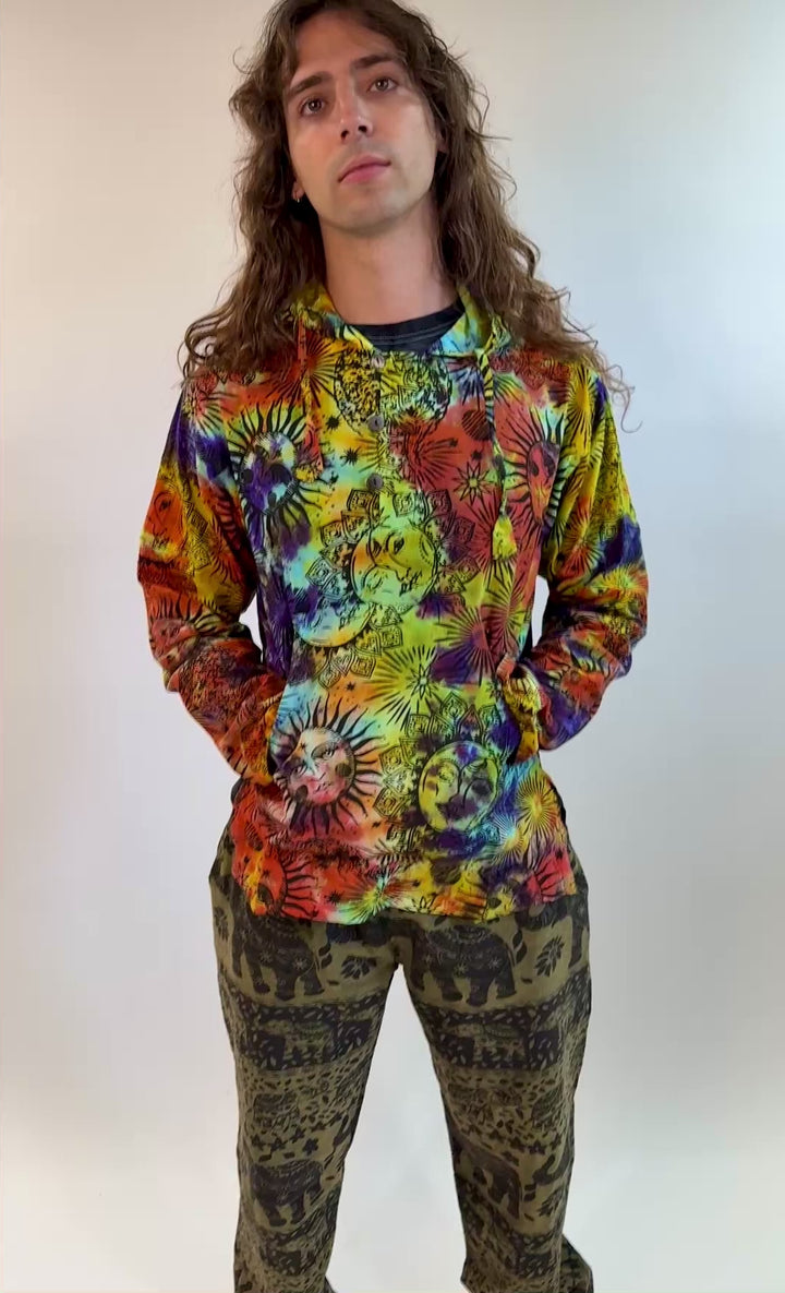 Tie Dye Hooded Smock