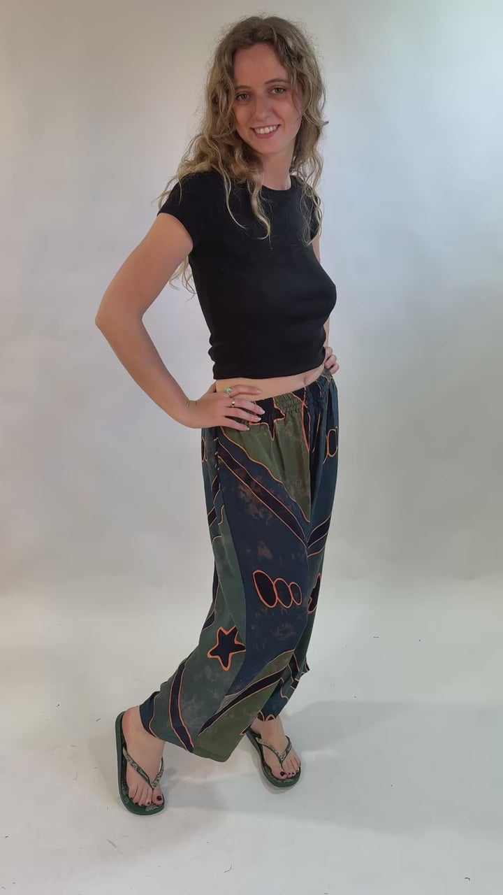 Bali Abstract Patterned Trousers