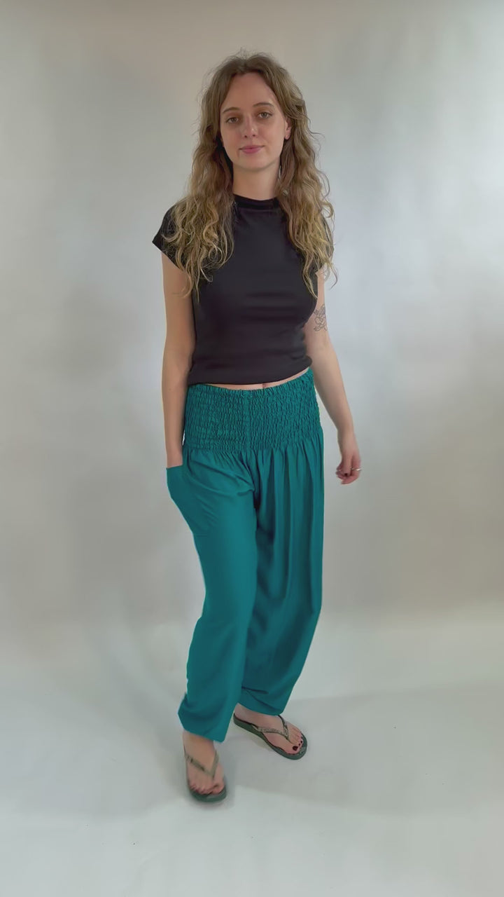 Plain Slim Harem Trousers