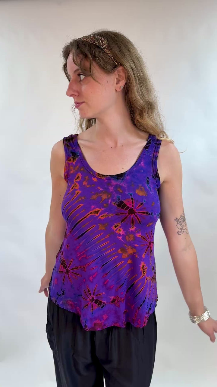 Tie Dye Floaty Tank Top
