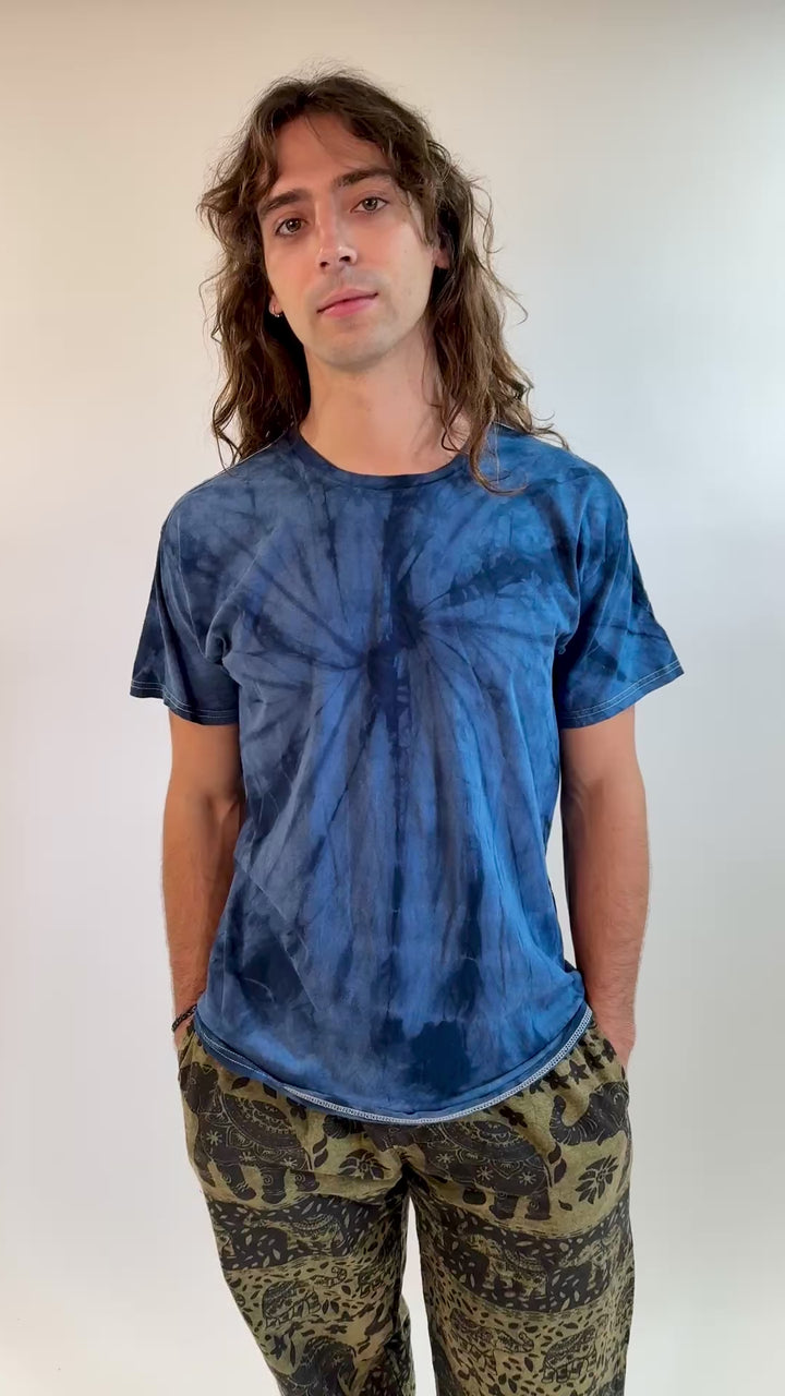 Blue Tie Dye T Shirt