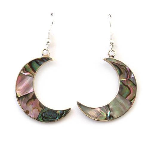 Crescent Moon Dangle Earrings